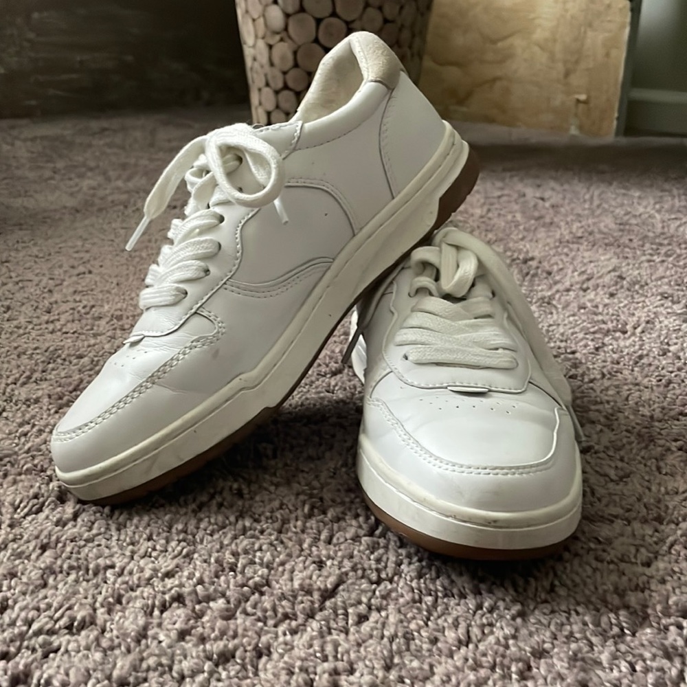 Madewell white leather Court Sneaker